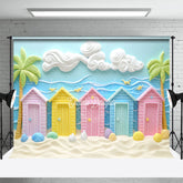 Lofaris Energetic Summer Vibe House Sea Beach Photo Backdrop